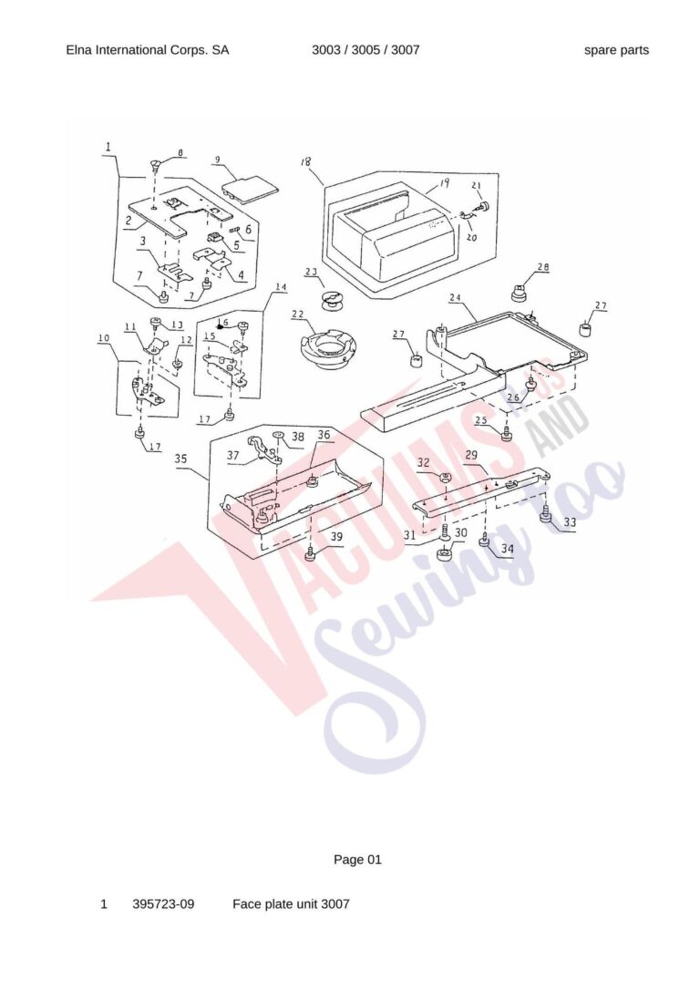 Elna Lady 3003 schematic page 2 preview