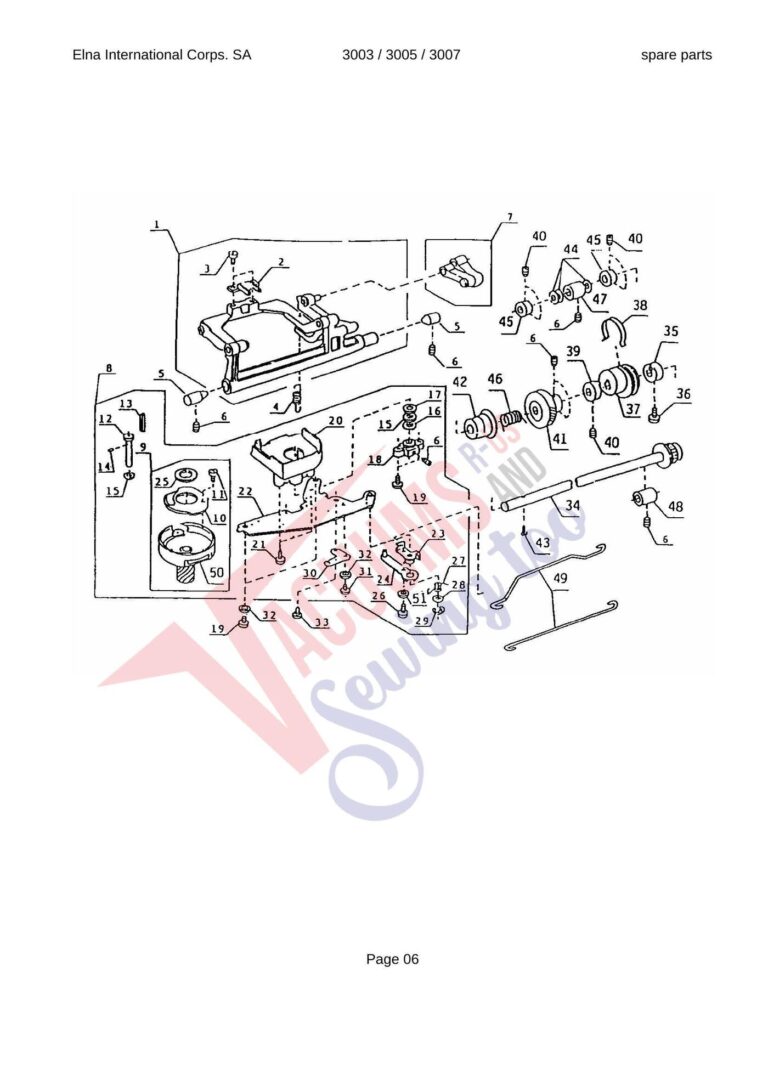 Elna Lady 3003 schematic page 4 preview