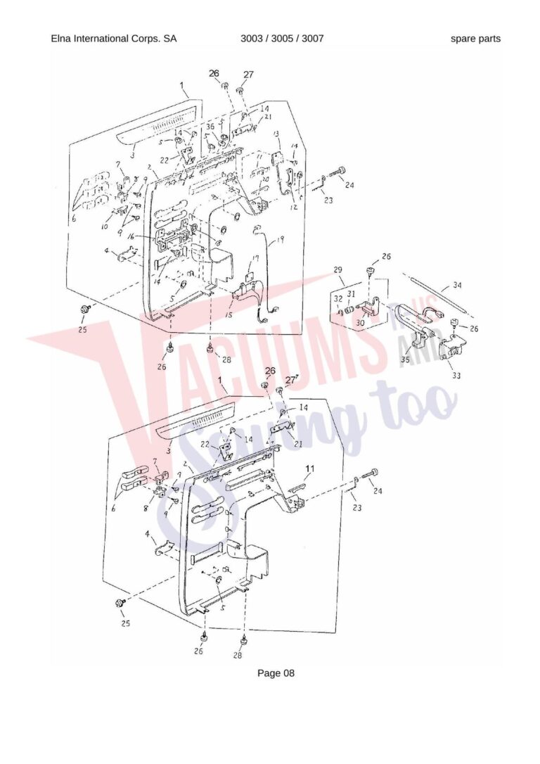 Elna Lady 3003 schematic page 5 preview