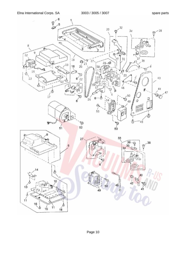 Elna Lady 3003 schematic page 7 preview