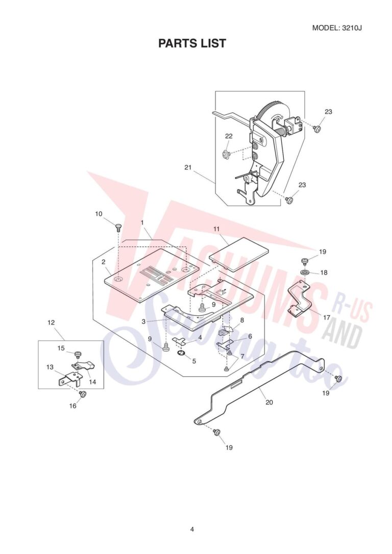 Elna 3210j 3210 schematic page 7 preview