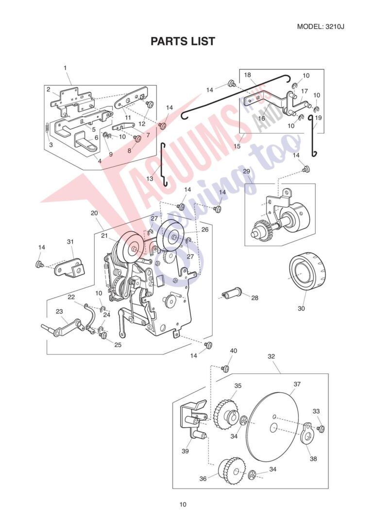 Elna 3210j 3210 schematic page 10 preview