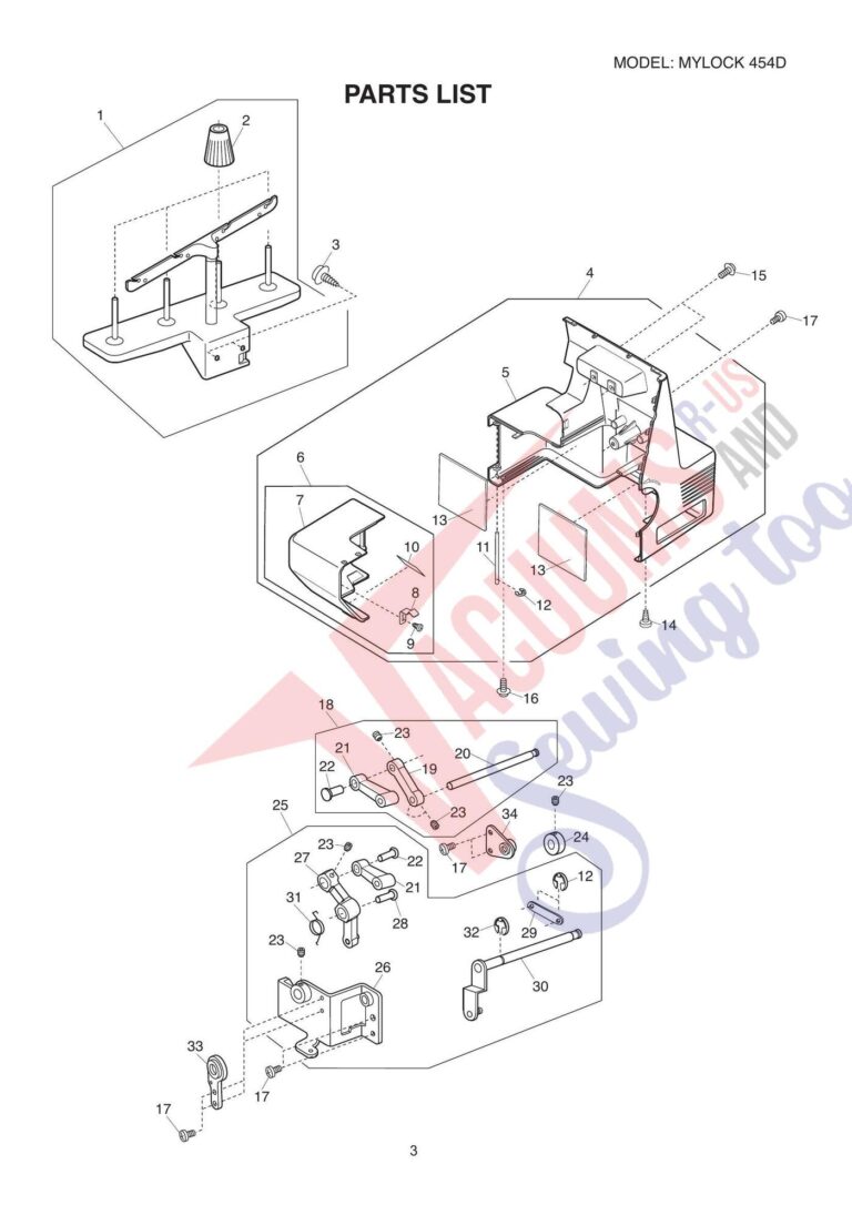 Janome My Lock 454D schematic page 6 preview