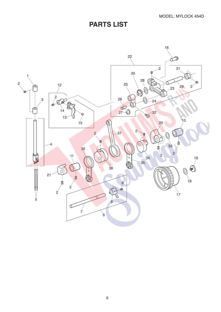 Janome My Lock 454D schematic page 9 preview