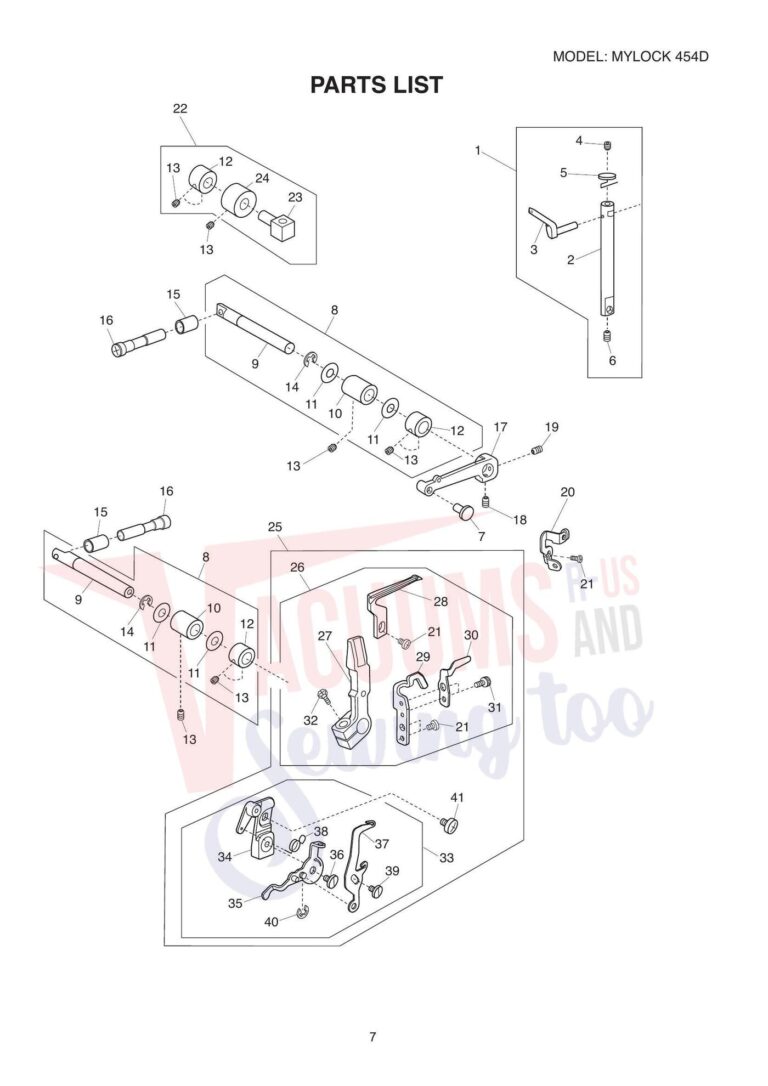 Janome My Lock 454D schematic page 10 preview