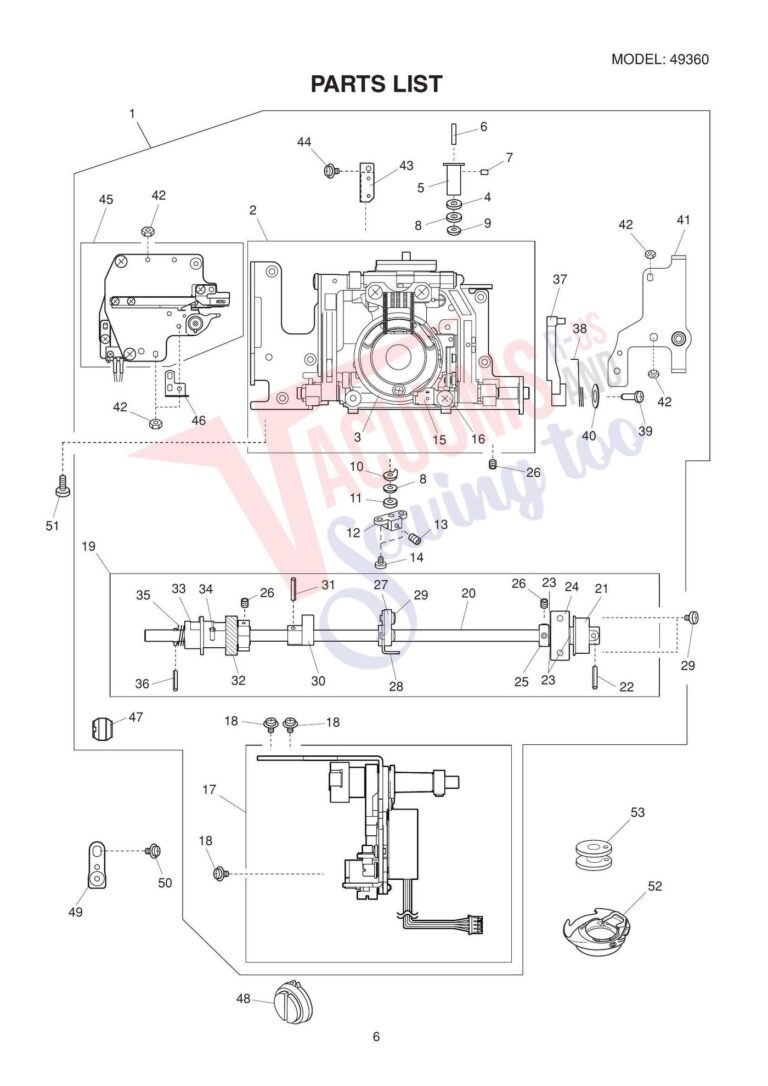 Janome 49360 schematic page 3 preview
