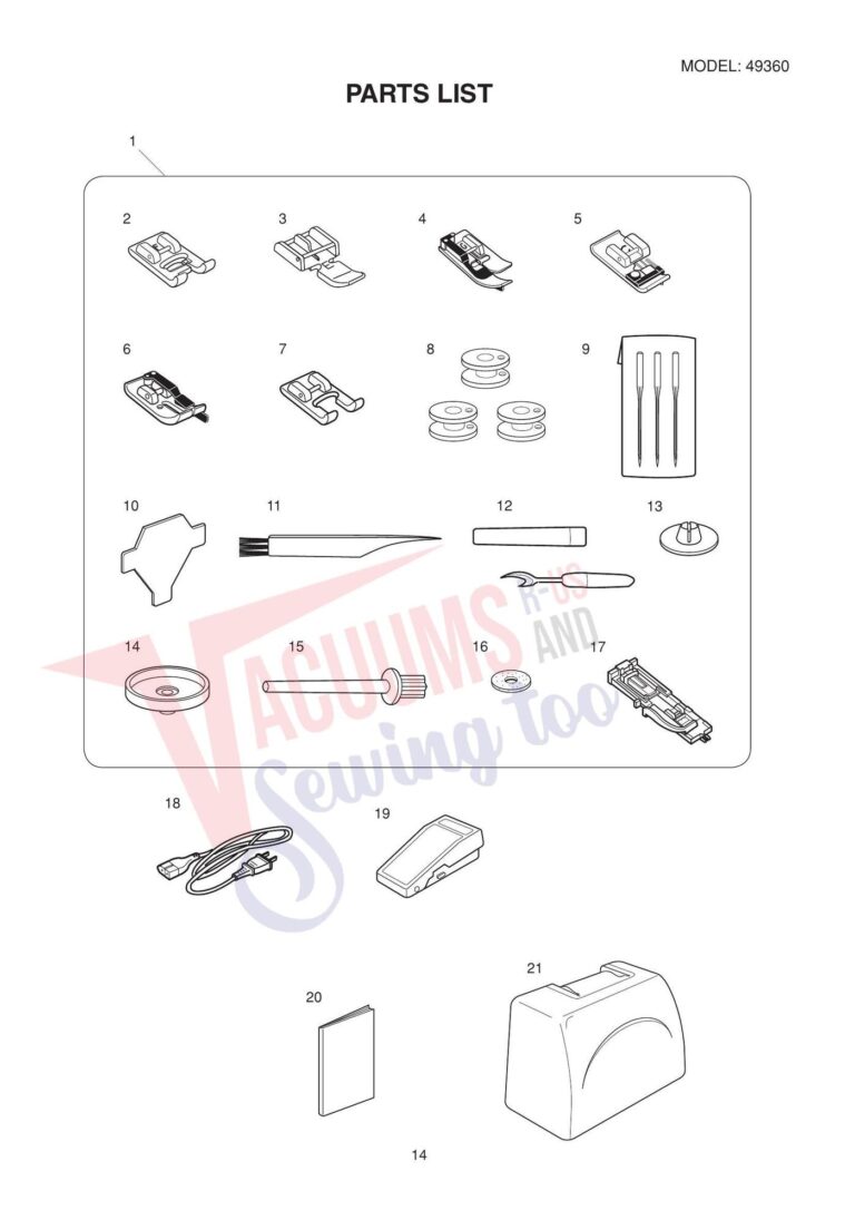 Janome 49360 schematic page 7 preview
