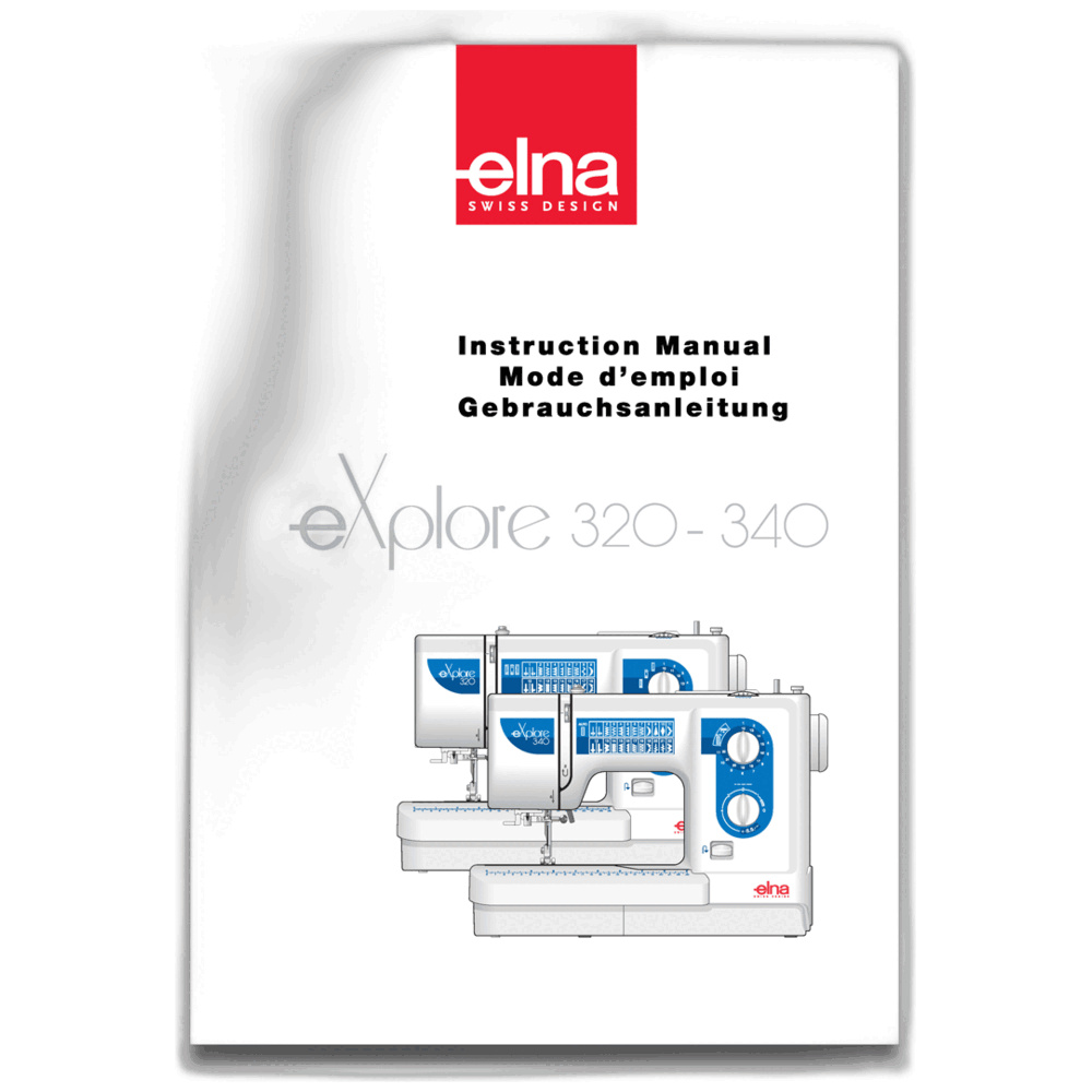 Genuine Janome/Elna Instruction book -Eng Ger Fr