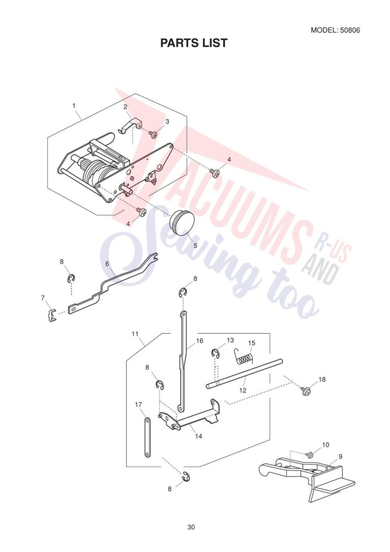 Janome Mod 11 schematic page 5 preview