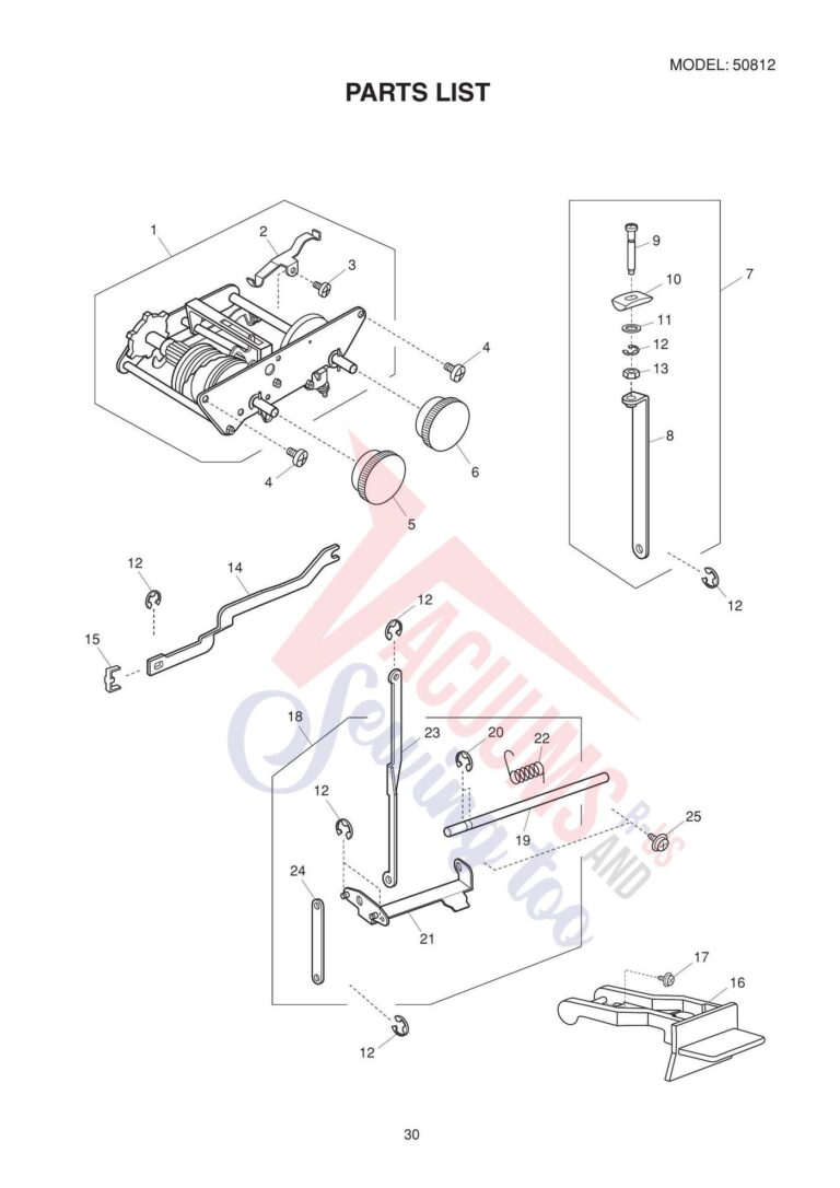 Janome Mod 15 schematic page 5 preview