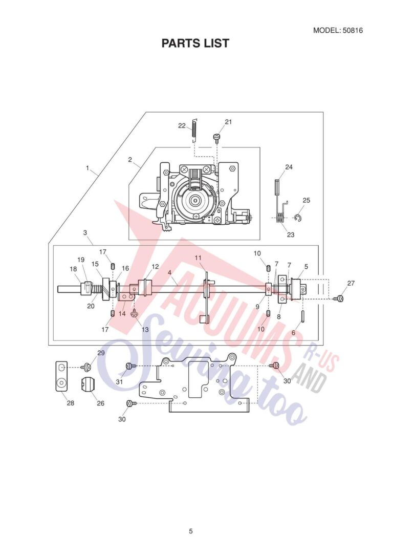 Janome Mod 19 schematic page 3 preview