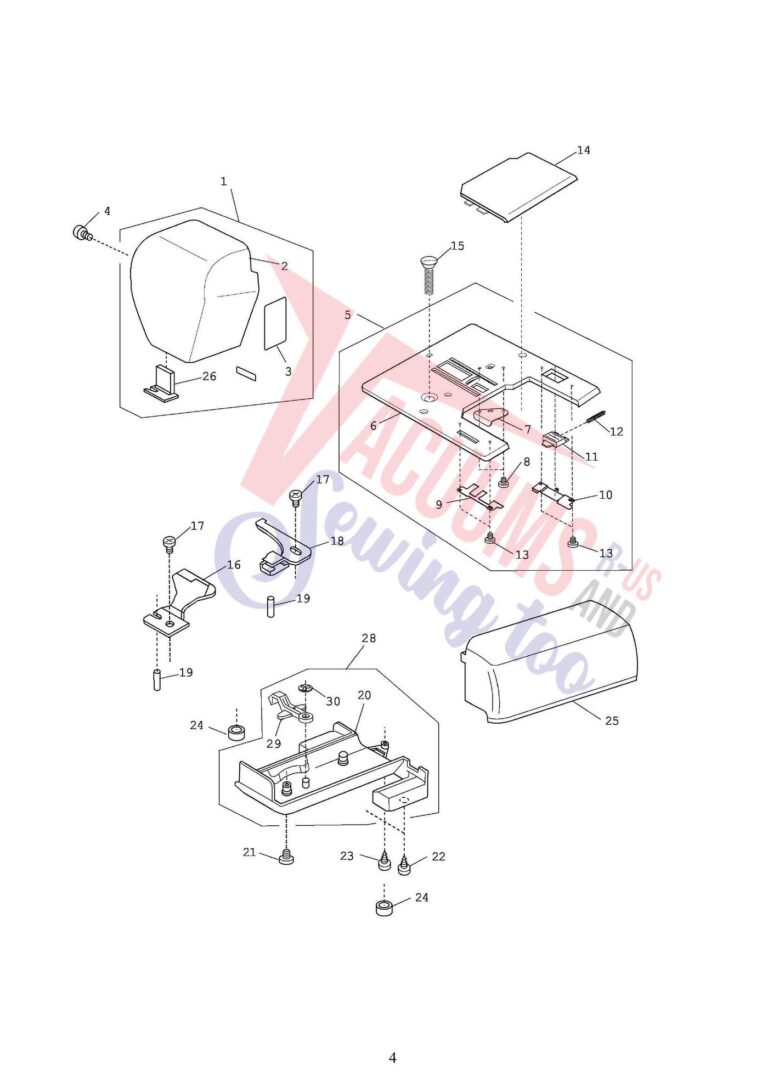 Janome 661 schematic page 3 preview