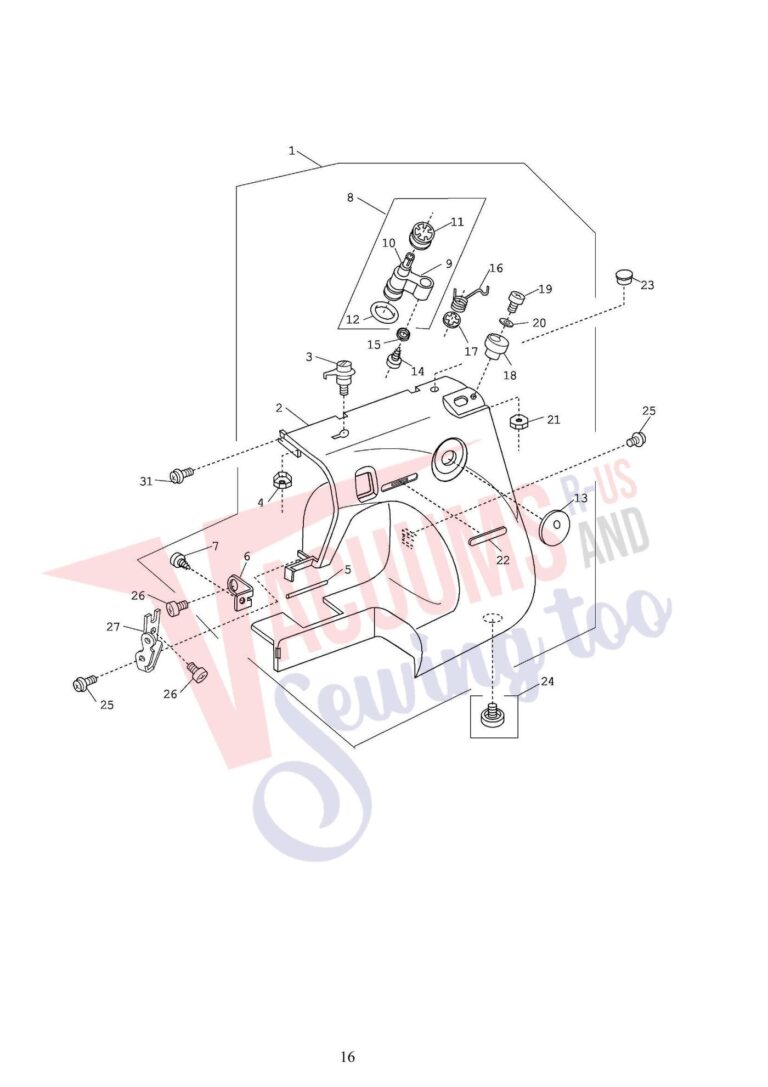 Janome 661 schematic page 9 preview