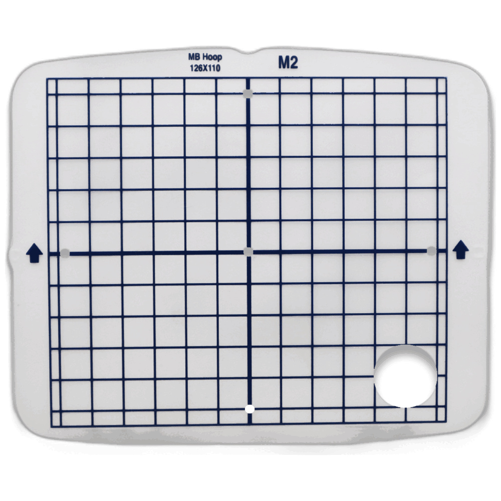 Genuine Janome/Elna Template (126mm x 110mm) For: MB4 M2 Hoop, part# 770808004, MB4N