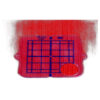 Genuine Janome/Elna Template (50mm x 50mm)  For: MB4  M3 Hoop, part# 770809005, MB4N