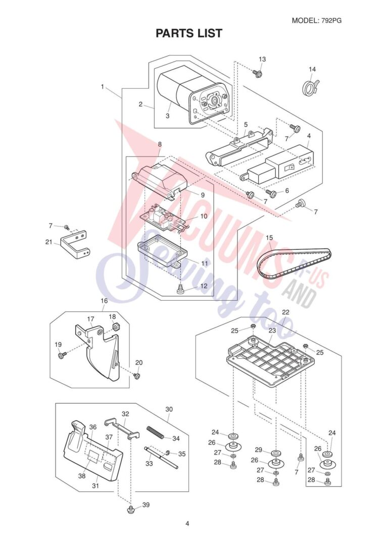 Janome 792pg schematic page 6 preview