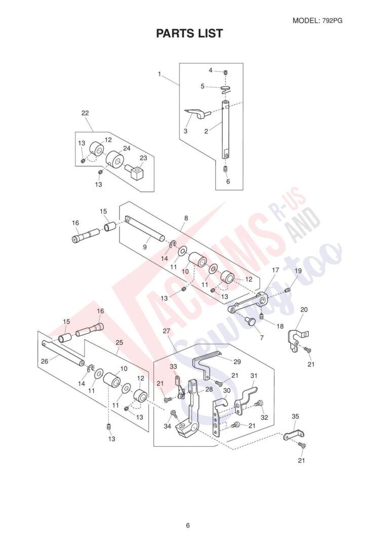 Janome 792pg schematic page 8 preview