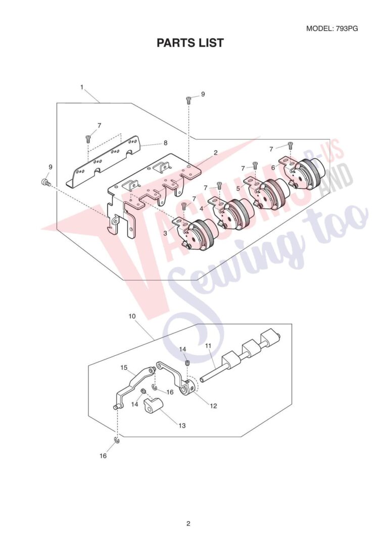 Janome 793pg schematic page 5 preview