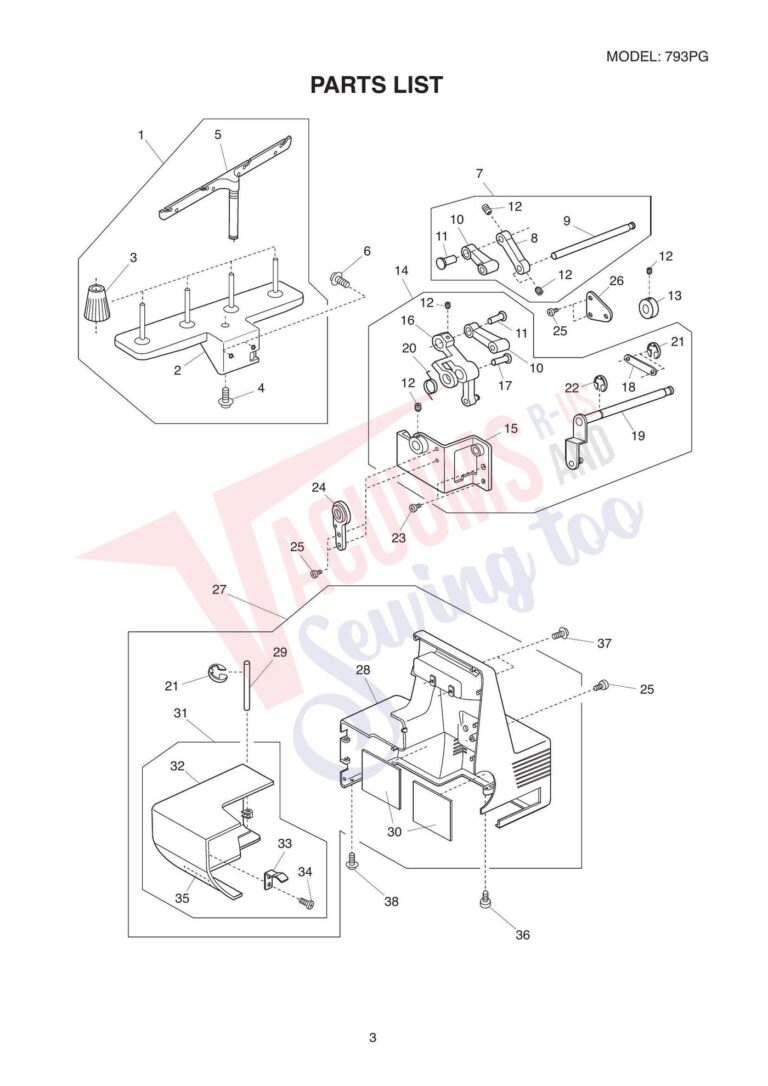 Janome 793pg schematic page 6 preview
