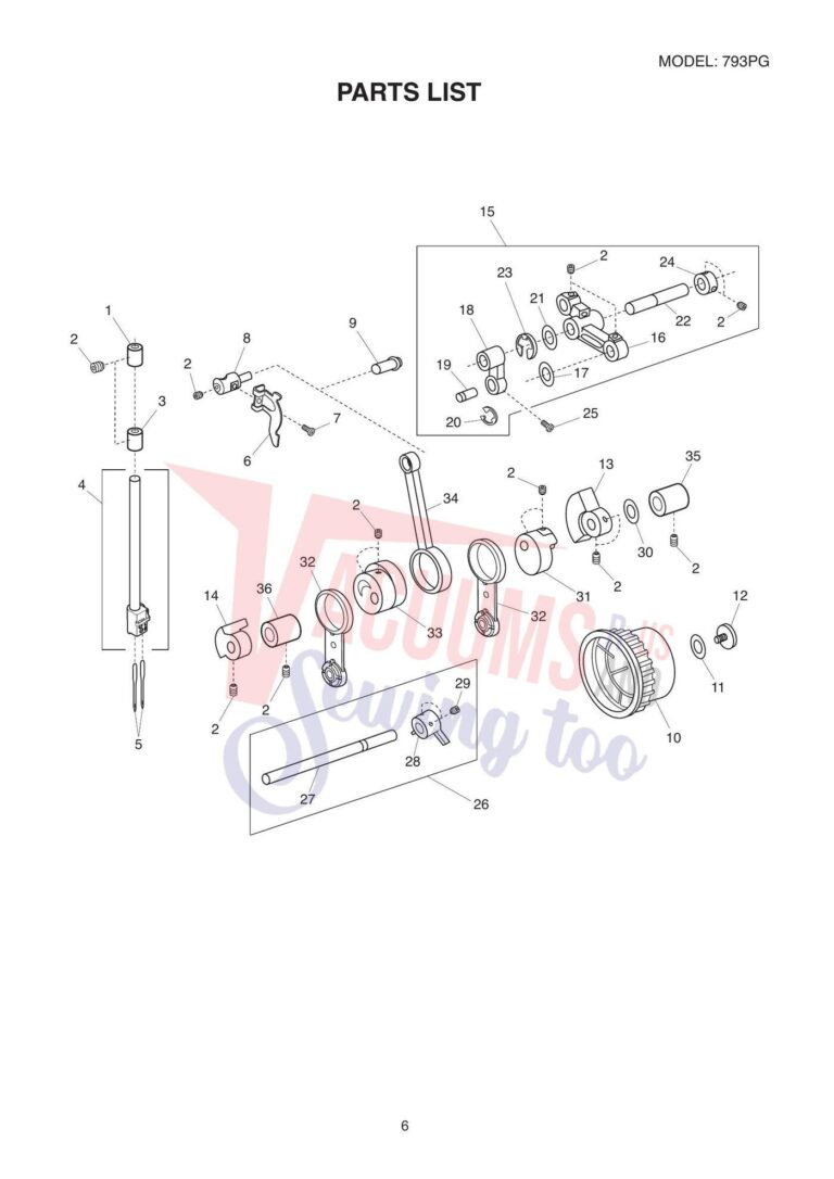 Janome 793pg schematic page 9 preview