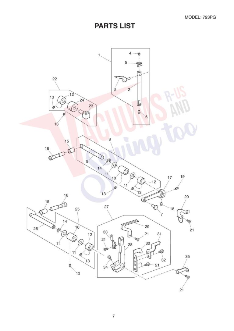 Janome 793pg schematic page 10 preview