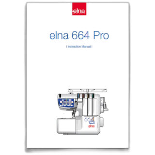 Genuine Janome/Elna Instruction book (English/French/German)  For: EL664P V2