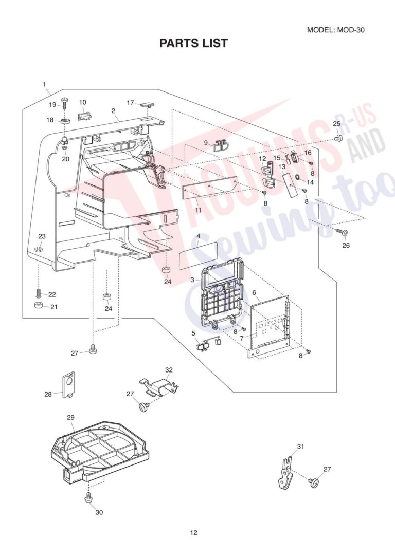 Janome 81030dc schematic page 6 preview