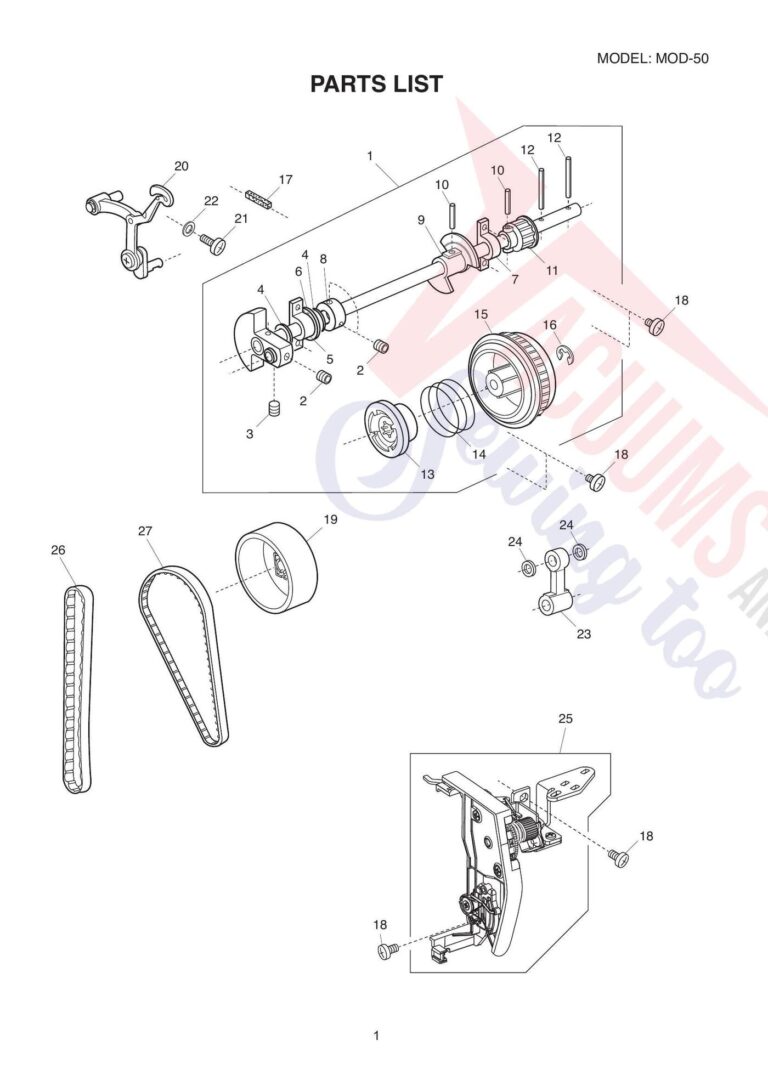Janome 81050dc schematic page 1 preview