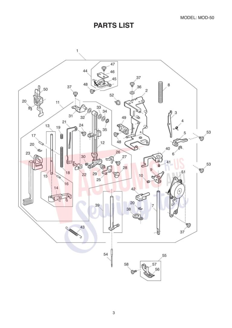 Janome 81050dc schematic page 2 preview