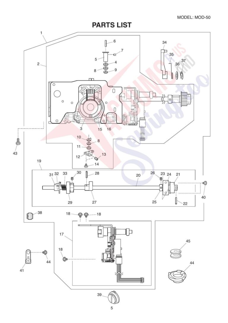 Janome 81050dc schematic page 3 preview