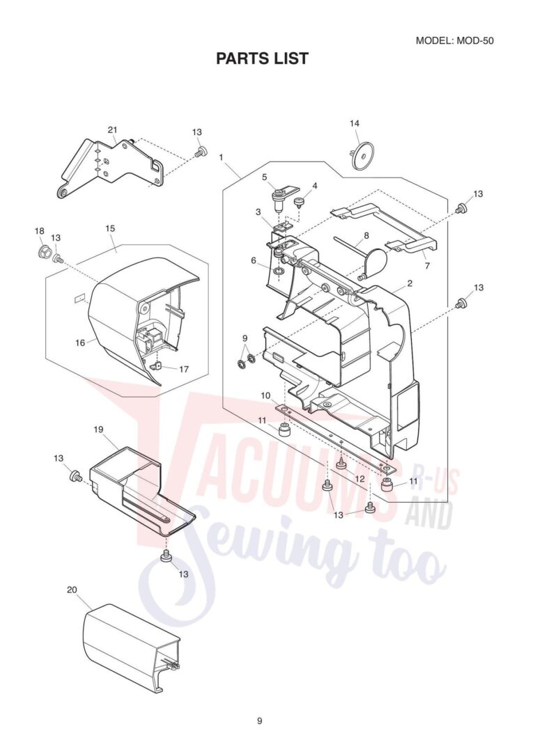 Janome 81050dc schematic page 5 preview