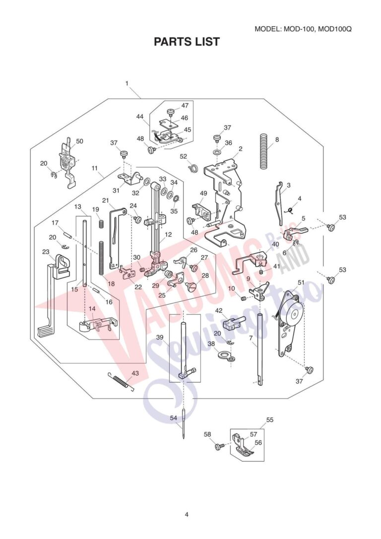 Janome Mod100 schematic page 2 preview