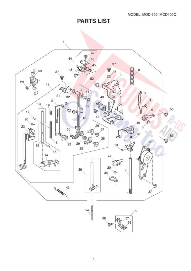 Janome Mod100 schematic page 2 preview