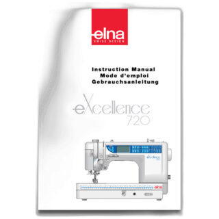 Genuine Janome/Elna Inst book (Eng Frnch Grmn)