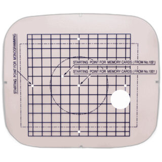 Genuine Janome/Elna Template (110mm x 110mm)  For: MC10000 A hoop, part# 850801019 (MC10001, MC10000, MC9700, MC9500, MC350E, MC300E)