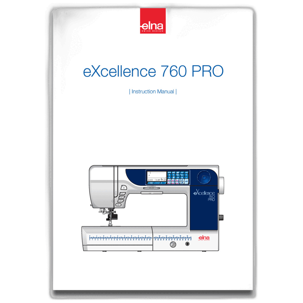 Genuine Janome/Elna Instruction book (English) For: EL760PRO