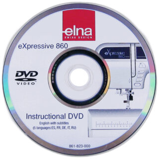 Genuine Janome/Elna Instructional DVD  For: EL860