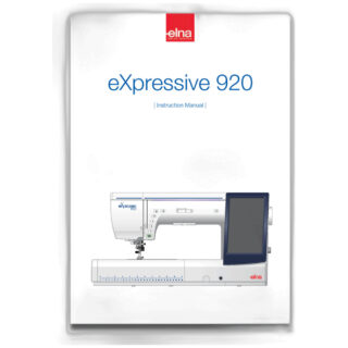 Genuine Janome/Elna Instruction book (English) For: EL920