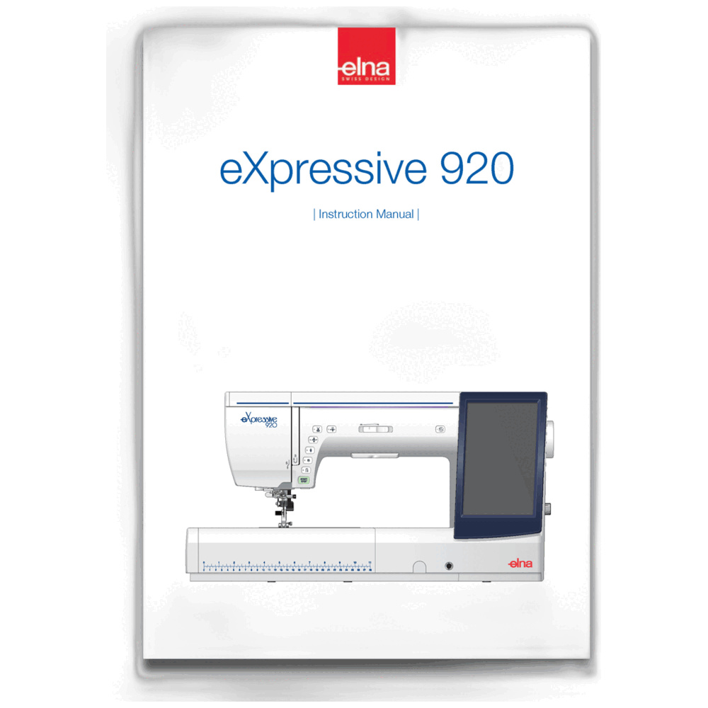 Genuine Janome/Elna Instruction book (English) For: EL920