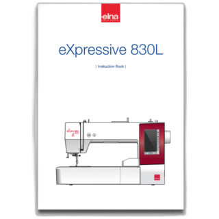 Genuine Janome/Elna Instruction book (English)  For: EL830L