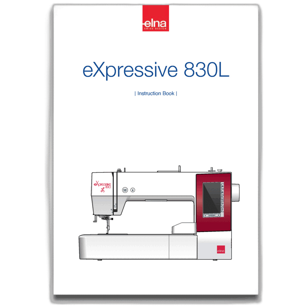 Genuine Janome/Elna Instruction book (English) For: EL830L