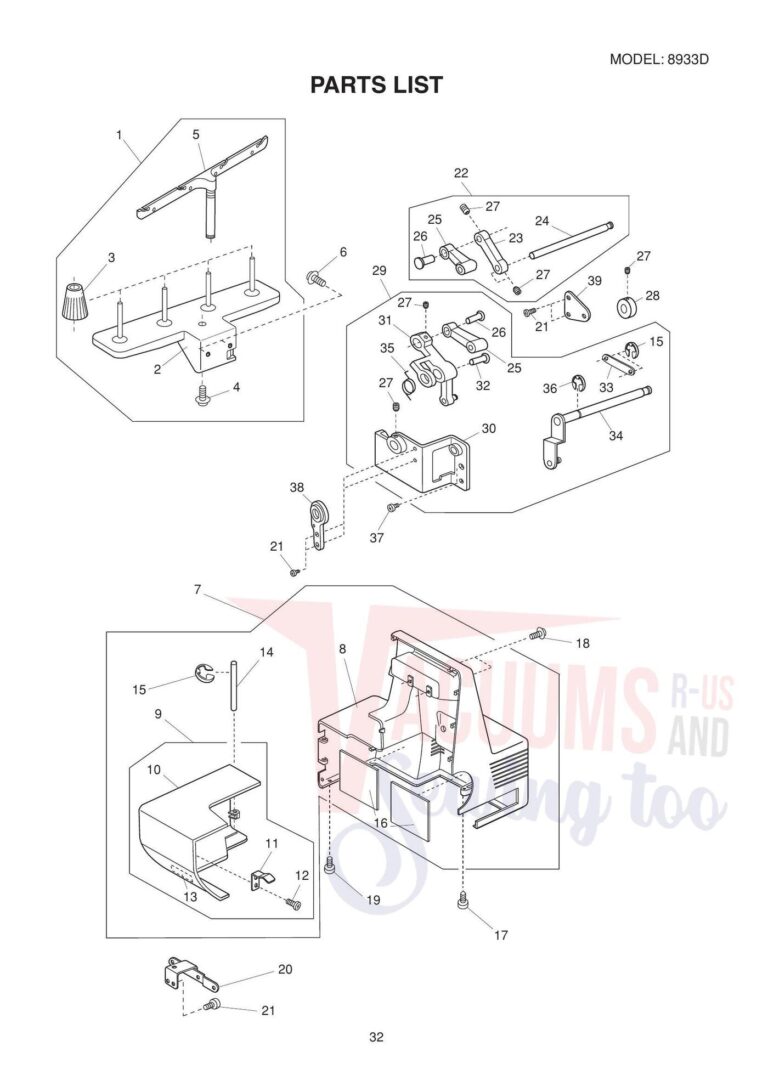 Janome 8933d schematic page 6 preview