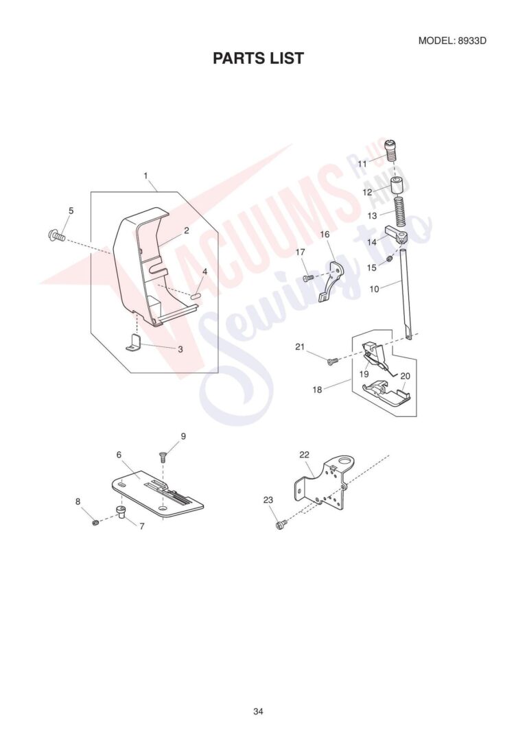 Janome 8933d schematic page 7 preview