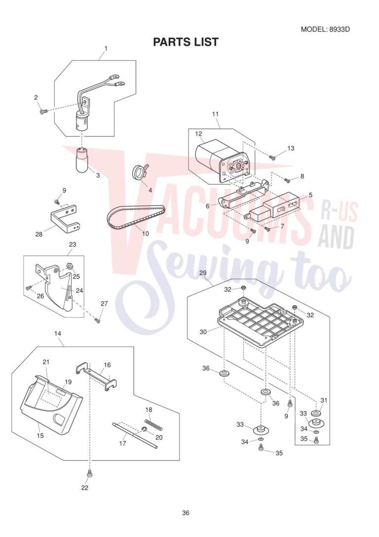 Janome 8933d schematic page 8 preview