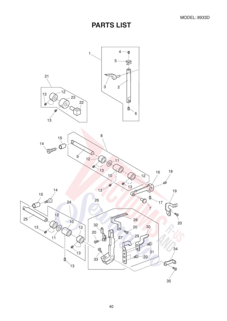 Janome 8933d schematic page 10 preview