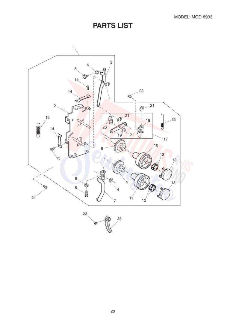 Janome 8933d schematic page 2 preview