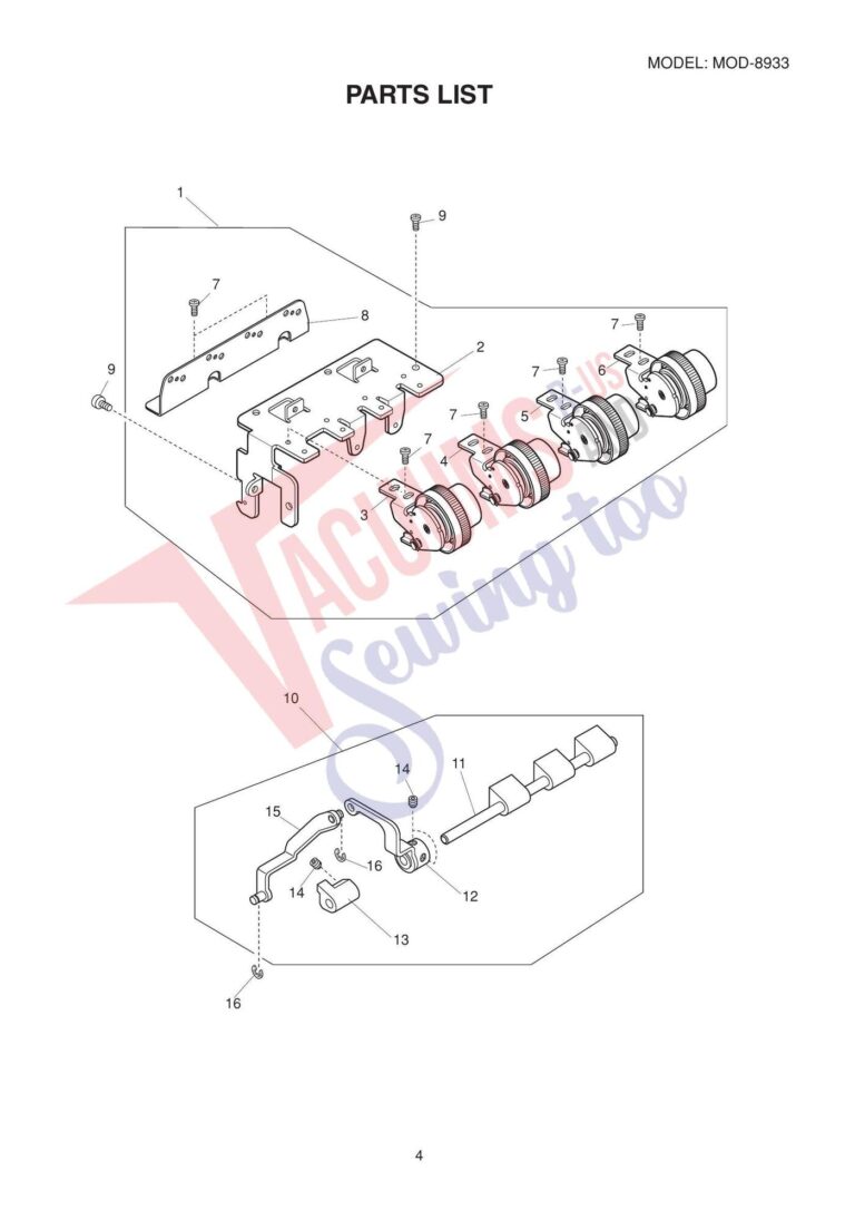 Janome 8933d schematic page 5 preview