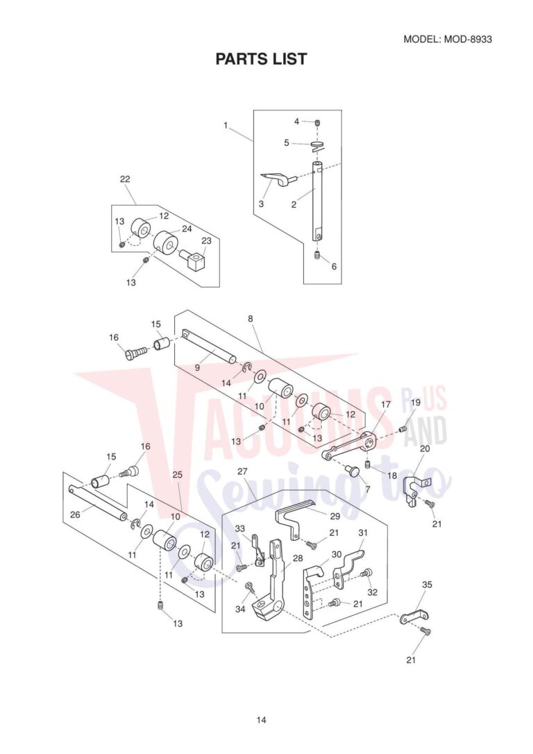 Janome 8933d schematic page 10 preview