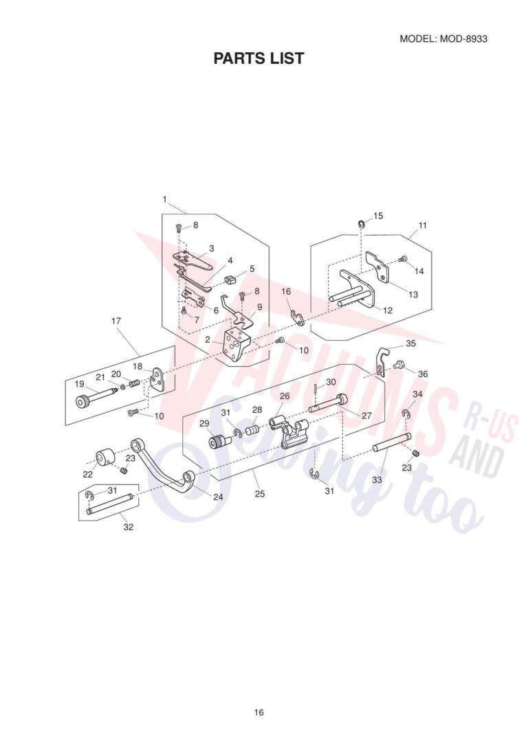 Janome 8933d schematic page 11 preview