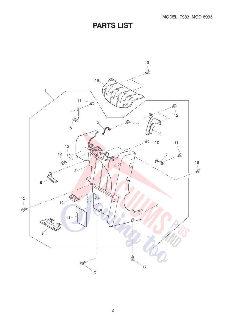 Janome 8933d schematic page 4 preview